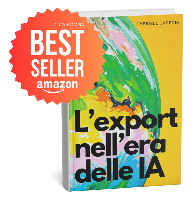 Mockup del libro L'export nell'era delle IA